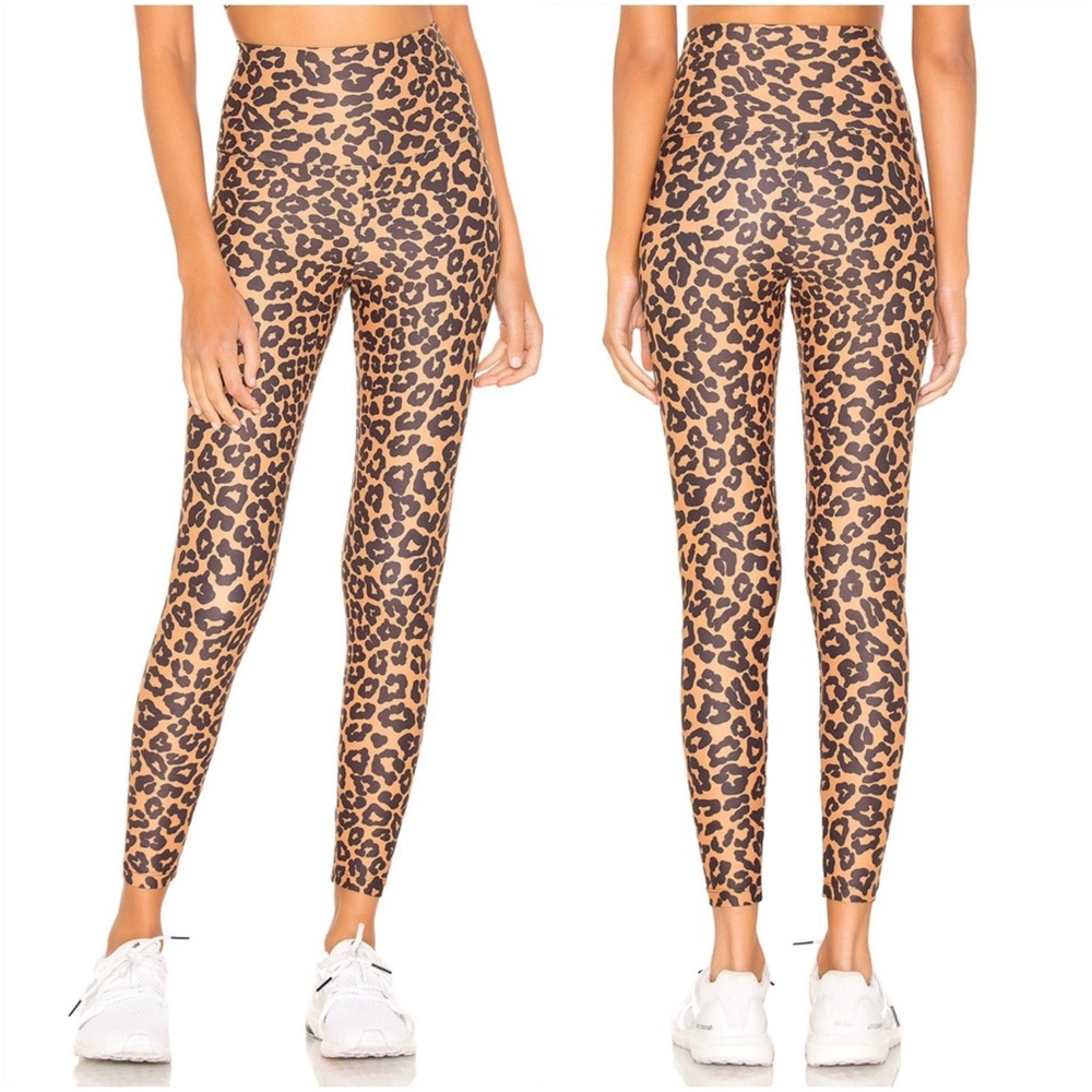 BEACH RIOT LEOPARD PRINT PIPER HIGH RISE ACTIVE LEGGING
